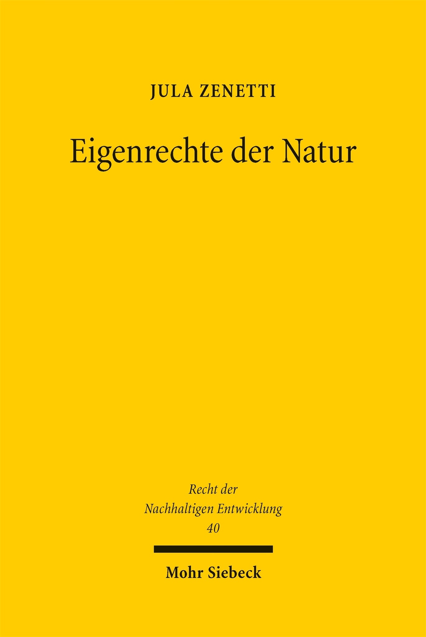 Cover image for Eigenrechte der Natur ISBN 9783162004215